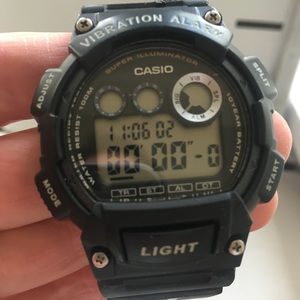 Casio Men's Watch Super Illuminator W735H-1AVCF